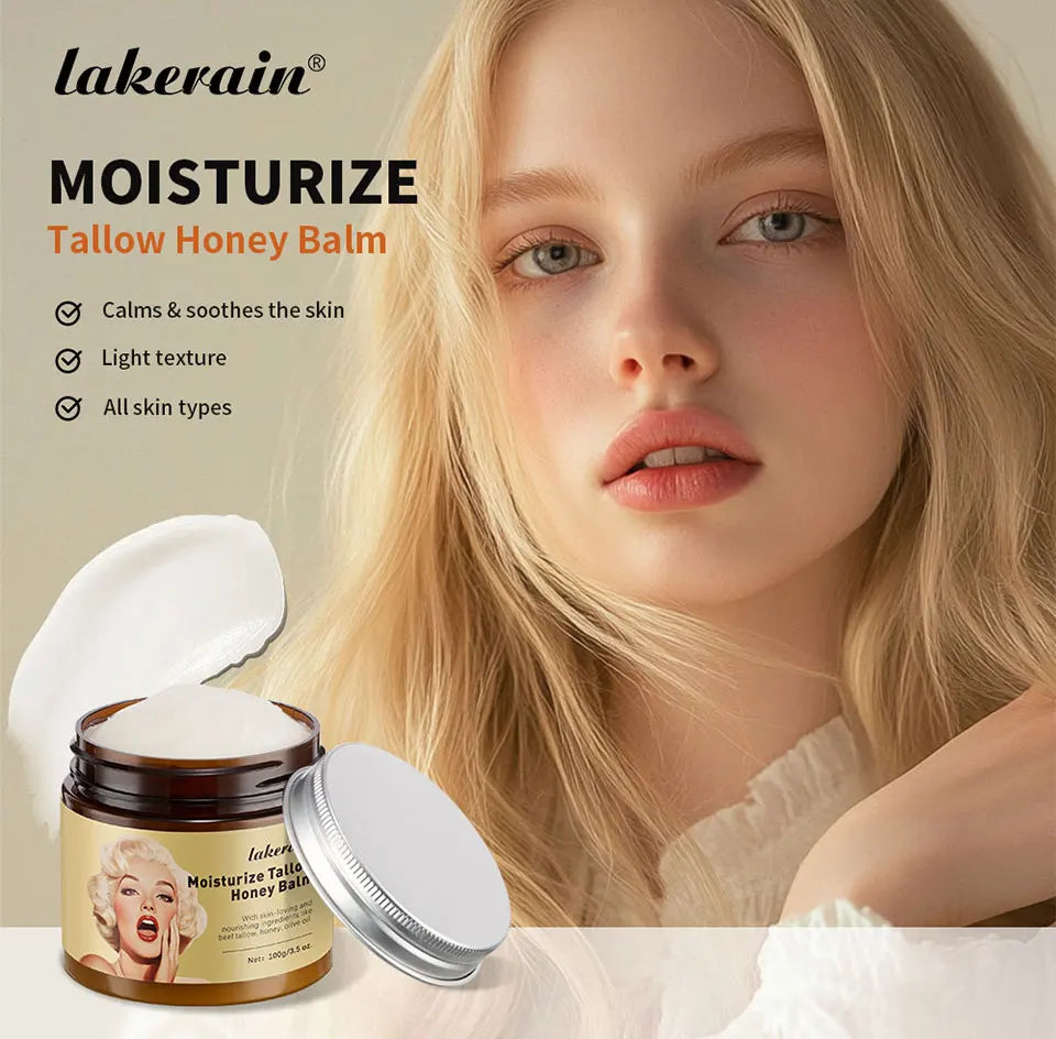 100g / 3.5 oz. Moisturize Tallow Honey Balm