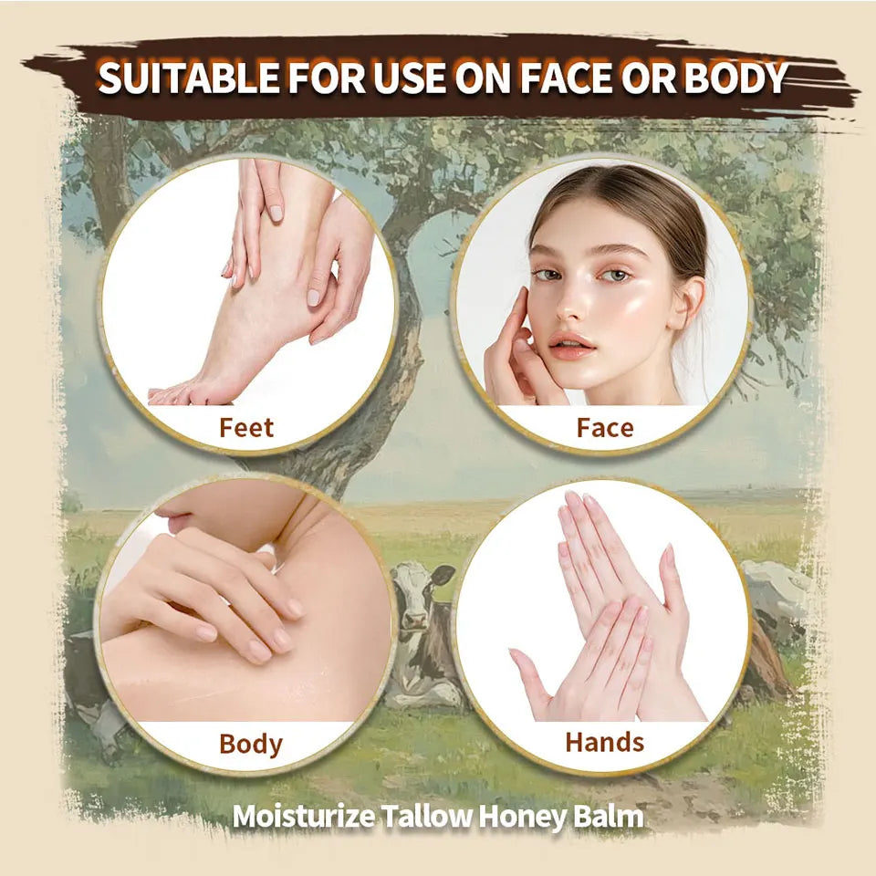 100g / 3.5 oz. Moisturize Tallow Honey Balm
