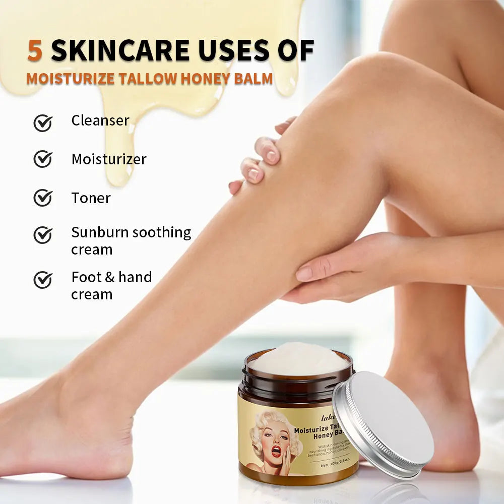 100g / 3.5 oz. Moisturize Tallow Honey Balm