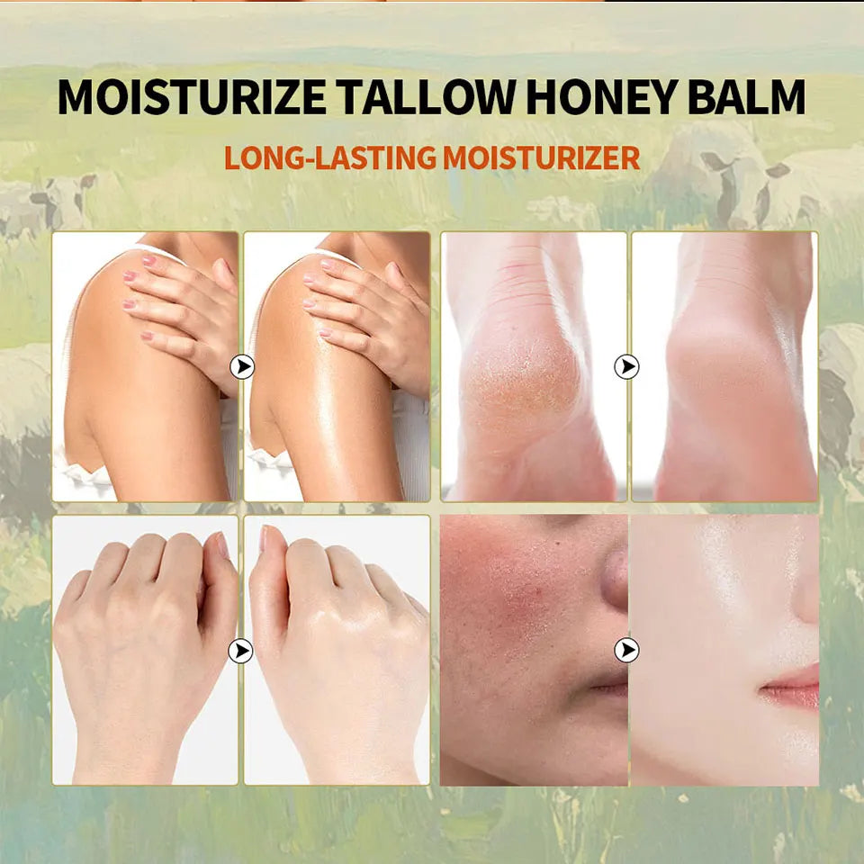 100g / 3.5 oz. Moisturize Tallow Honey Balm