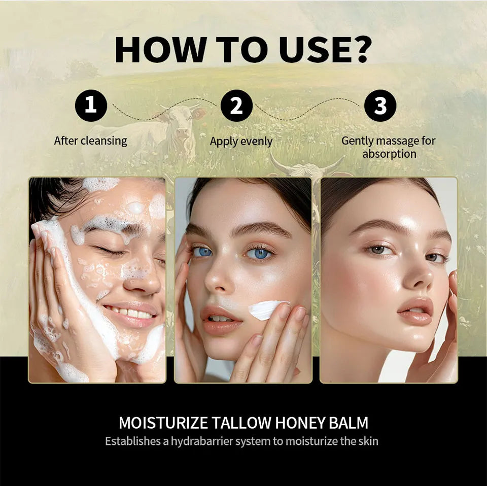100g / 3.5 oz. Moisturize Tallow Honey Balm
