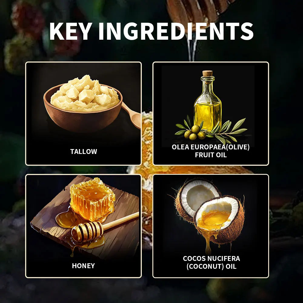 100g / 3.5 oz. Moisturize Tallow Honey Balm